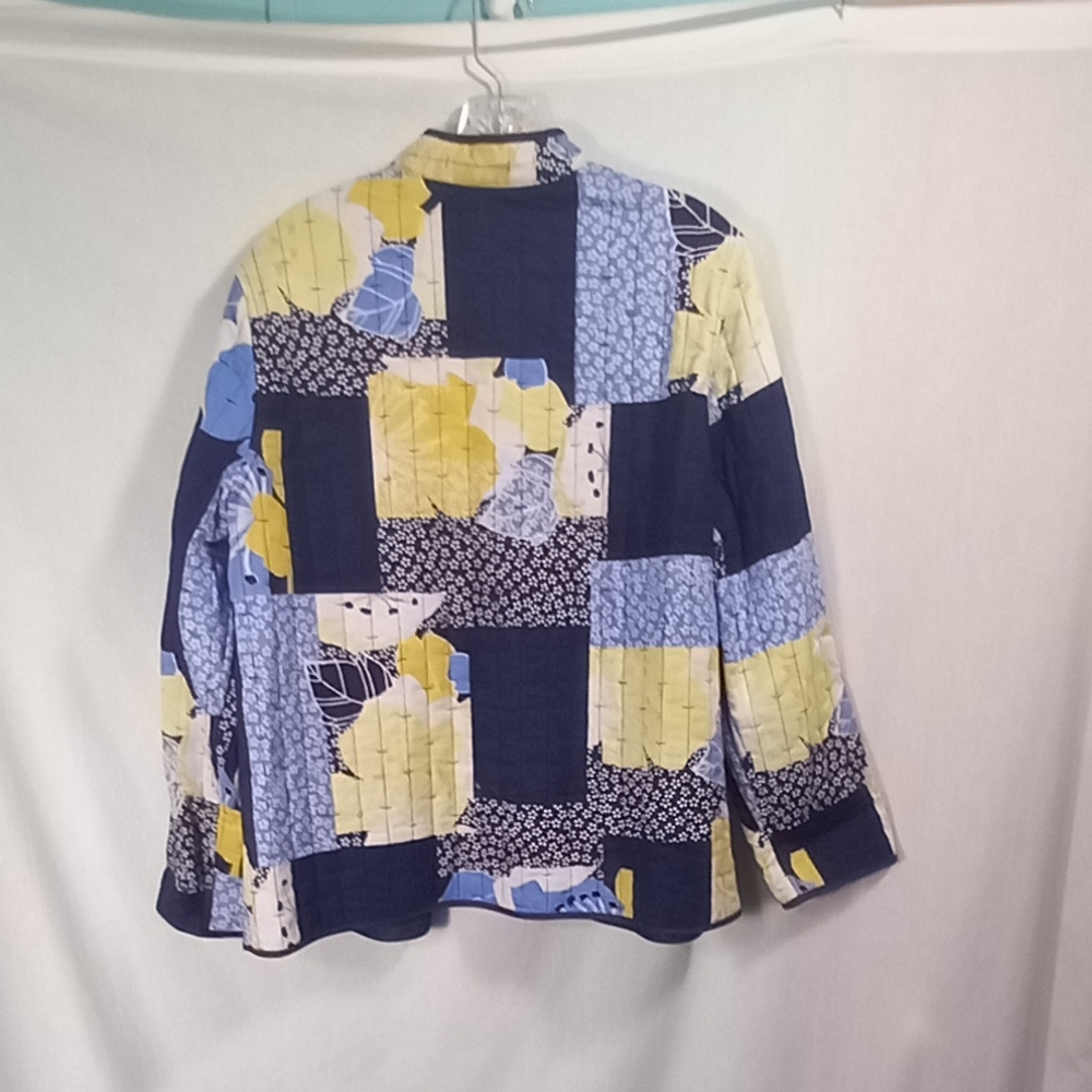 Alfred Dunner Quilted Patchwork Pattern Open Fron… - image 3